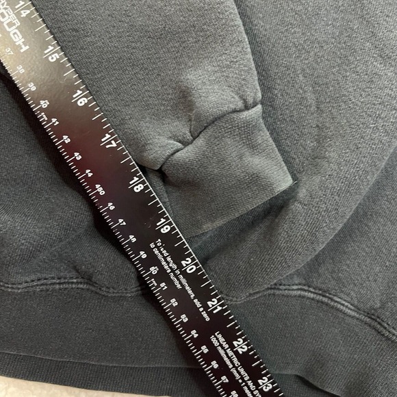 VTG Nike Sweater Men Large Black 80s Swoosh Embroidered Check Made in USA Cotton - Picture 9 of 13